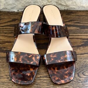 Ann Taylor Factory Brown Tortoise Shell Sandals